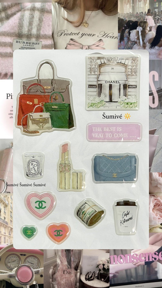 3D PINK STICKERS 🎀